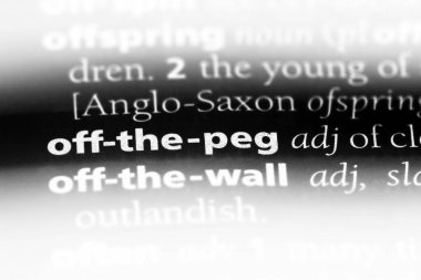 bir sözlüğü'ndeki peg sözcüğü. peg kavramı.