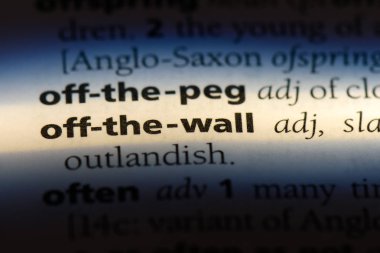 bir sözlüğü'ndeki duvar sözcüğü. duvar kavramı.