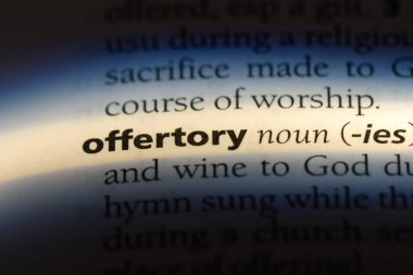 offertory sözcük sözlüğe. offertory kavramı.