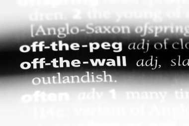 bir sözlüğü'ndeki duvar sözcüğü. duvar kavramı.