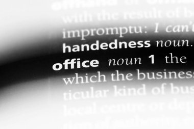 Office Word'de bir sözlük. Office kavramı.