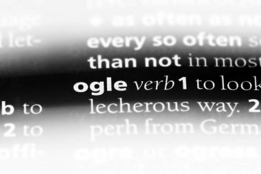 bir sözlüğü'ndeki sözcüğü ogle. kavram ogle.