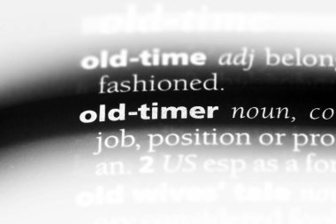 Eski Zamanlayıcı Word'de bir sözlük. Eski zaman kavramı.