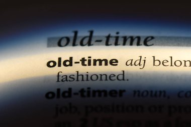 Eski zaman Word'de bir sözlük. Eski zaman kavramı.