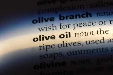 Zeytinyağı Word'de bir sözlük. zeytin yağı kavramı.
