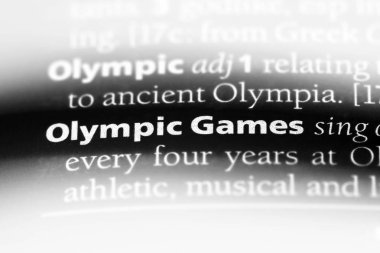 Olimpiyat Word'de bir sözlük. Olimpiyat oyunları kavramı.
