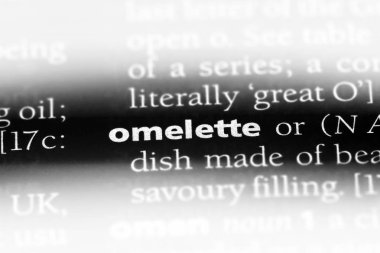 omlet Word'de bir sözlük. omlet kavramı.