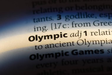 Olimpiyat Word'de bir sözlük. Olimpiyat kavramı.