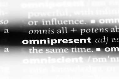 bir sözlüğü'ndeki omnipresent sözcüğü. omnipresent kavramı.