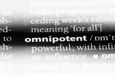 Her şeye gücü yeten tek kelimeyle bir sözlük. Her şeye gücü yeten kavramı.