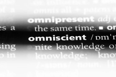 her şeyi bilen tek kelimeyle bir sözlük. her şeyi bilen kavramı.