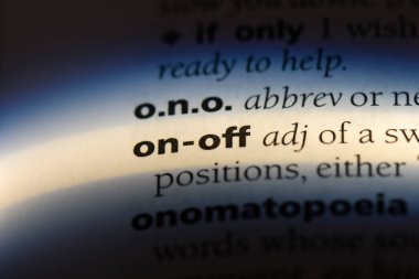 üzerinde kapalı bir sözlüğü'ndeki sözcüğü. üzerinde kapalı kavramı.