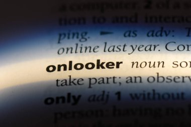 Seyirci Word'de bir sözlük. Seyirci kavramı.