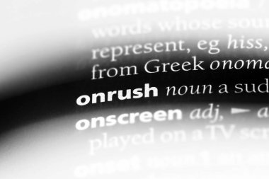 hücum Word'de bir sözlük. hücum kavramı.