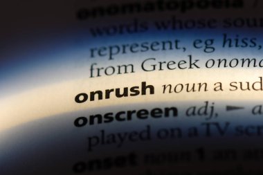 hücum Word'de bir sözlük. hücum kavramı.