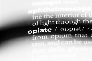 bir sözlüğü'ndeki uyuşturucu sözcüğü. uyuşturucu kavramı.