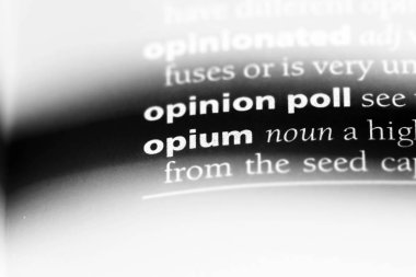 Afyon Word'de bir sözlük. Afyon kavramı.