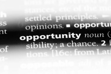 fırsat Word'de bir sözlük. fırsat kavramı.