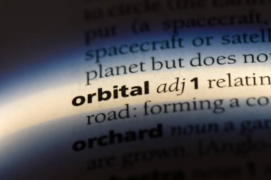 yörünge tek kelimeyle bir sözlük. yörünge kavramı.