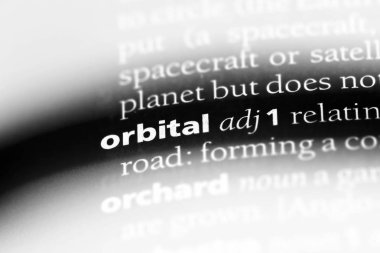 yörünge tek kelimeyle bir sözlük. yörünge kavramı.