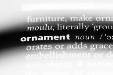 süsleme Word'de bir sözlük. süsleme kavramı.