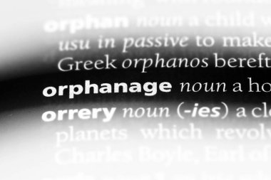Yetimhane Word'de bir sözlük. Yetimhane kavramı.