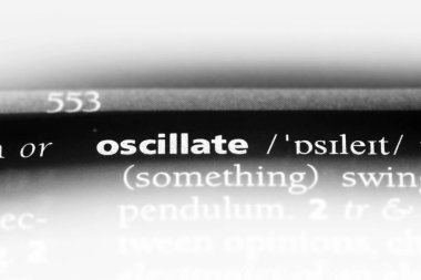 bir sözlüğü'ndeki sözcüğü salınım. kavram salınım.