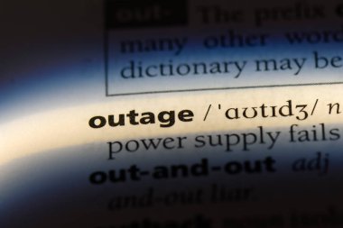 Sözlüğe kesintisine kelime. kesintisi kavramı.