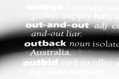 taşra Word'de bir sözlük. taşra kavramı.