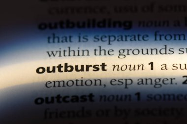 bir sözlüğü'ndeki patlama sözcüğü. patlama kavramı.