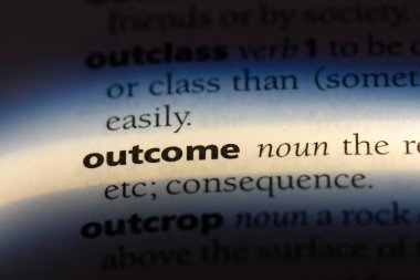 Sonuç Word'de bir sözlük. sonuç kavramı.