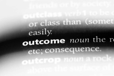 Sonuç Word'de bir sözlük. sonuç kavramı.