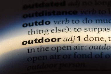 Açık tek kelimeyle bir sözlük. açık kavramı.