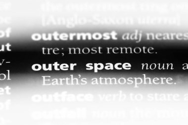 uzaydan Word'de bir sözlük. Uzay kavramı.