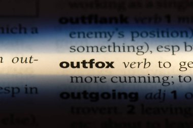 bir sözlüğü'ndeki sözcüğü outfox. kavram outfox.