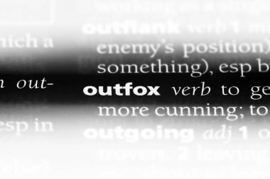 bir sözlüğü'ndeki sözcüğü outfox. kavram outfox.