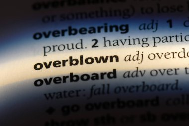 şişirilmiş tek kelimeyle bir sözlük. şişirilmiş kavramı.