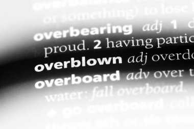 şişirilmiş tek kelimeyle bir sözlük. şişirilmiş kavramı.