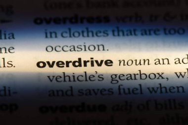 Overdrive Word'de bir sözlük. Overdrive kavramı.