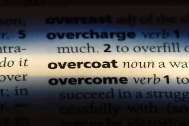 palto Word'de bir sözlük. palto kavramı.