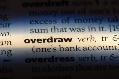 bir sözlüğü'ndeki sözcüğü overdraw. kavram overdraw.