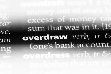 bir sözlüğü'ndeki sözcüğü overdraw. kavram overdraw.
