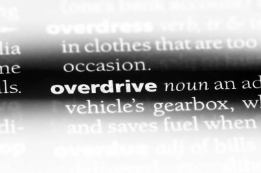 Overdrive Word'de bir sözlük. Overdrive kavramı.