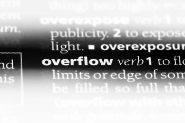 bir sözlüğü'ndeki sözcüğü taşma. taşma kavramı.