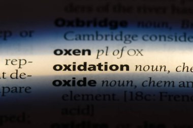 oksidasyon Word'de bir sözlük. oksidasyon kavramı.
