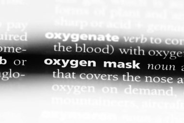 Oksijen maskesi Word'de bir sözlük. Oksijen maskesi kavramı.