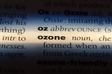 bir sözlüğü'ndeki ozon sözcüğü. Ozon kavramı.