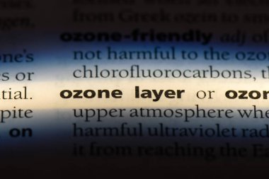 Ozon tabakası Word'de bir sözlük. Ozon tabakası kavramı.