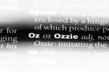 oz Word'de bir sözlük. oz kavramı.