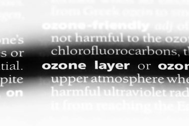 Ozon tabakası Word'de bir sözlük. Ozon tabakası kavramı.